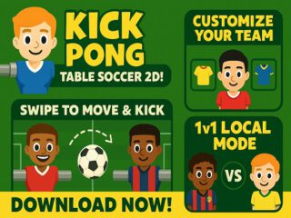 Kick Pong Table Soccer